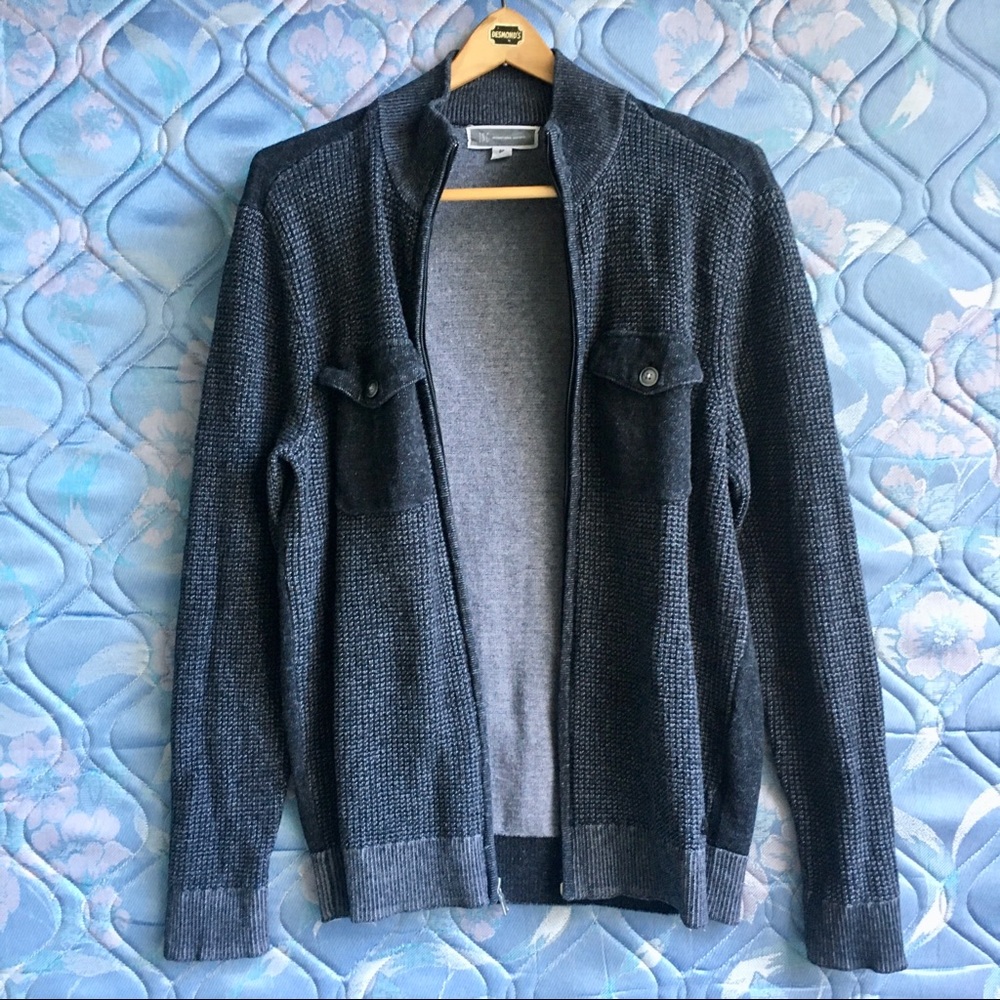 I.N.C zip-up sweater